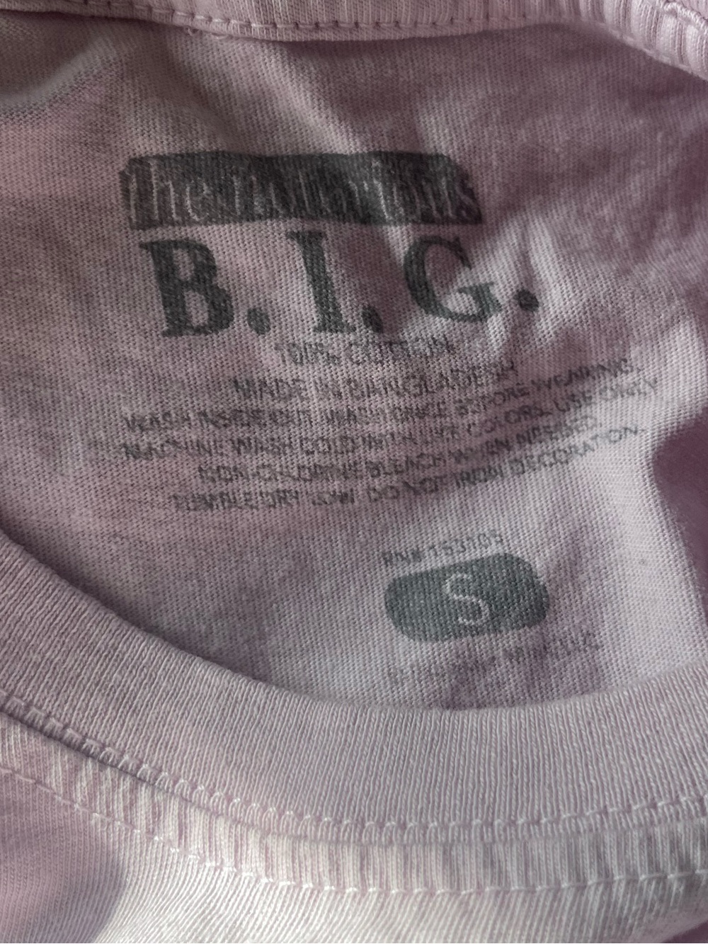 Notorious BIG biggie smalls graphic rapper Pink Brooklyn Graphic Tee S - Picture 2 of 3
